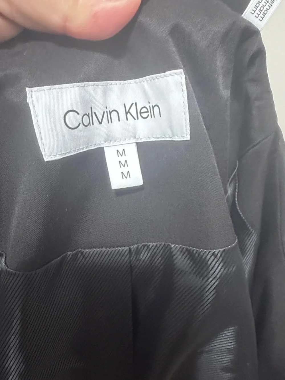NWT Calvin Klein Black Hooded Rain Coat S7